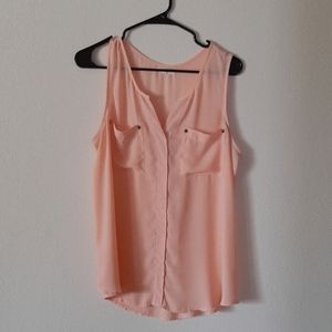 Maurice's Peach Flowy Blouse